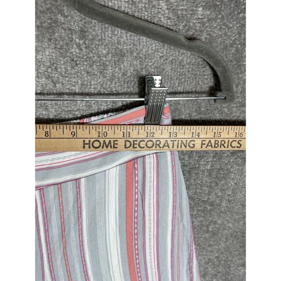 Mi Ami Kelly Striped Wide Leg Asymmetrical Hem Pants Womens Size Medium Rayon - Picture 6 of 9
